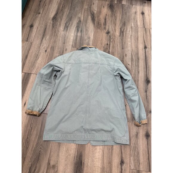 L.L. Bean Womens XL Reg Barn Utility Canvas Jacket W/ Corduroy Trim Pockets Ligh - Picture 13 of 13